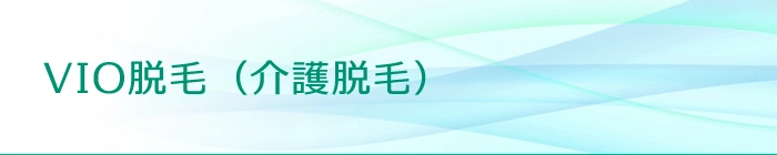 VIO脱毛（介護脱毛） | グリーン皮膚科クリニックメディカルスパ